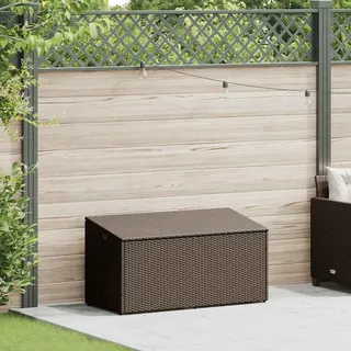 vidaXL Garten-Auflagenbox Braun 110x50x58 cm Poly Rattan - Braun