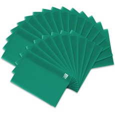 Oxford Heftumschlag A5, aus Kunststoff, transparent, grün, 25 Stück