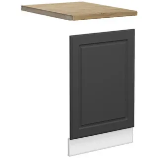 Vicco Unterschrank Frontblende Fame-Line 45 x 67,4 x 1,6 cm Anthrazit-Gold