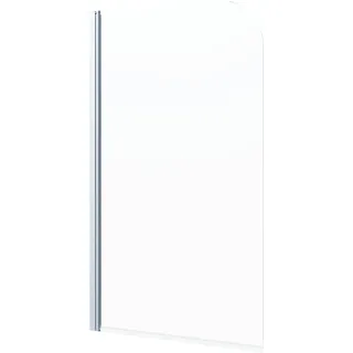 Badewannenaufsatz WELLTIME "Summer Single foggy", weiß, neutral, B:80cm H:141cm, Duschwände, Badewannenaufsatz, Schwenkbare
