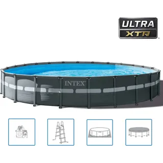 Intex Ultra XTR Frame Pool-Set Rund 732 x 132 cm 26340GN - Grau