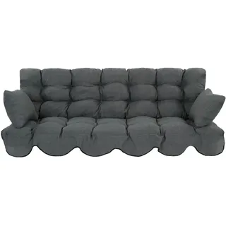 Patio Auflage Hollywoodschaukel 180 x 50 x 5 cm grau 2-tlg.