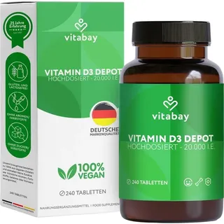 Vitabay Vitamin D3 Depot 20.000 I.E. Tabletten 240 St.