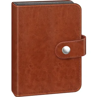 Fintie Mini Fotoalbum für 2x3 Zoll Filme, Vintagebraun | 52 Taschen kleine Alben für Fujifilm Instax Mini Sofortbildkamera/Polaroid Hi-Print Bilder, Kpop Fotokartenhalter Binder