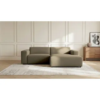 OTTO home »Koa, 228 cm, L-Form, Modulsofa in Cord, Chenille, Struktur, Webstoff« Designsofa, weicher Lounge-Sitzkomfort, Welleunterfederung, bodentief,