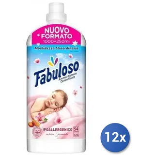 12x Fabuloso Weichspüler 1250 Ml Konzentrado 56 Messbecher Ipoallergen In Weiß