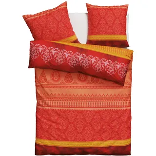 Home Affaire Bettwäsche »Sonnenham« 2 tlg. in Gr. 135x200 oder 155x220 cm, 100% Baumwolle, Paisley rot