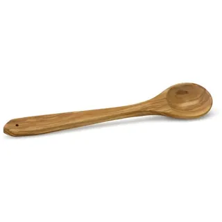 Continenta Kochlöffel, Rührlöffel, Holzlöffel, rund, aus Olivenholz, 30 cm, 9 x 2 x 2 cm