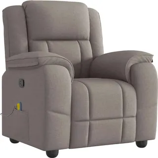 Massagesessel Taupe Stoff - Taupe