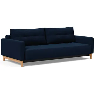 INNOVATION LIVING TM Schlafsofa »Pyxis 3-Sitzer mit extrabreiter Bettfunktion, Skandi-Design« Multifunktionssofa, extrabequem durch Taschenfederkern, Dauerschläfer, blau