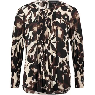Betty Barclay Schlupfbluse mit Plissee Beige/Braun 42