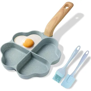 Herzform Eierpfanne Antihaftbeschichtung Granit Induktion Bratpfanne