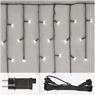 EMOS LED Lichterkette 2,5 m Eisregen Kaltweiß