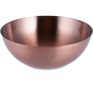 Relaxdays Salatschüssel Edelstahl, kupfer