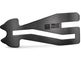 FABACH Trolley Master Stainless Steel Series - Edelstahl Einkaufswagenlöser Schlüsselanhänger für Einkaufswagen - Einkaufswagenchip öffnet Frontlader- und Seitenschubfach