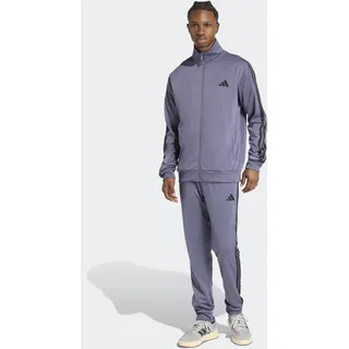 Trainingsanzug ADIDAS SPORTSWEAR "DAYREADY", Herren, Gr. S, preloved violet, Interlock, Obermaterial: 100% Polyester, Sportanzüge Trainingsanzug, für Laufen und sportliche Aktivitäten, zweiteiliges Set