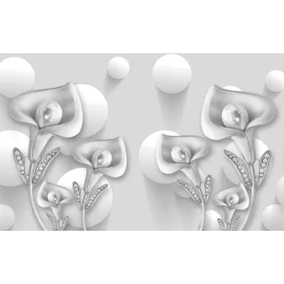 Papermoon »Abstrakt 3D Effekt mit Blumen«, bunt,