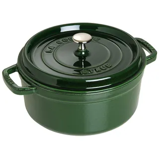 Cocotte 26 cm rund basilikumgrün