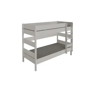 Paidi Etagenbett TIAGO 90 x 200 cm Buche massiv grau kieselgrau