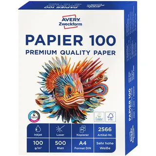 Avery Zweckform Kopierpapier A4 100 g/m2 500 Blatt