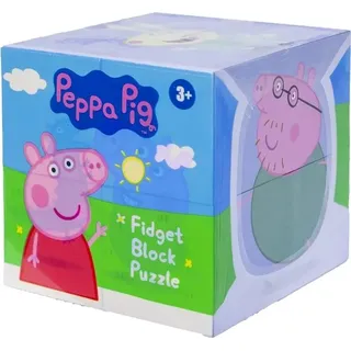 Peppa Pig Puzzle mit Blöcken, Würfel 7x7cm