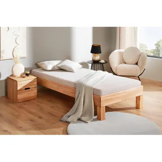 Mid.you Futonbett , Kernbuche , Holz , Kernbuche , massiv , 90x200 cm , für Rollrost geeignet, für Lattenrost geeignet , Schlafzimmer, Betten, Einzel- & Doppelbetten