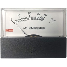 RS PRO Amperemeter 80 (Input) A AC, 74mm x 76mm T. 45.7mm, 0 → 80 (Input) A / ±1,5%