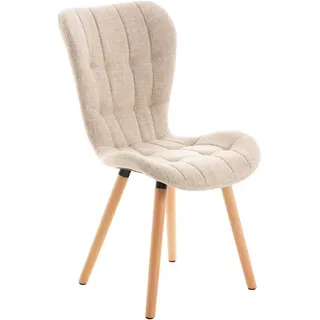 CLP Esszimmerstuhl Elda Polyester beige