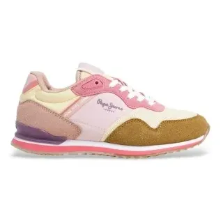 Pepe Jeans für Mädchen. PGS40016 Londoner Band mehrfarbige Hausschuhe (36), Wohnung, Schnürsenkel, Lässig, Kinderbekleidung