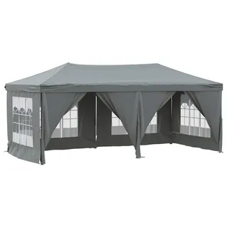 vidaXL Partyzelt Faltbar mit Seitenwänden Anthrazit 3x6 m - Grau