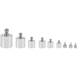 Kalibrationsgewichtsset Kunststoffkoffer mit Pinzet +/- 0,003 g Genauigkeit - Silber