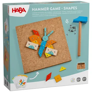 HABA Hammer-Nagelspiel Geo-Formen Mehrfarbig