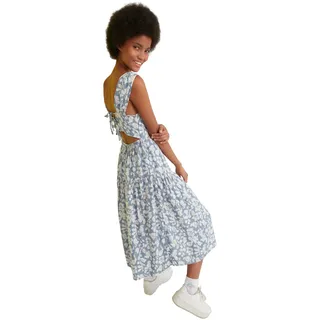 TRENDYOL Damen Detailliertes Kleid Mit Blauem Rücken Casual Dress, Blau, 34 EU