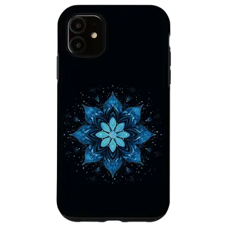 Blaue Schneeflocke Weihnachten Xmas Pyjama Pjs Familie Winter Hülle für iPhone 11