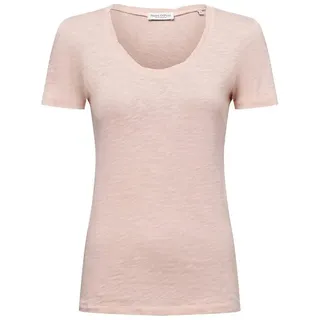 Marc O'Polo T-Shirt mit getwistetem Ausschnitt Regular Fit, Rosa - XL