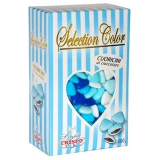 CRISPO Konfetti Auswahl Color Cuoricini Mignon Hellblau 500 GR