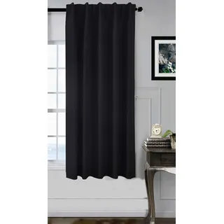 Gardinenbox Premium Verdunkelungsvorhang HxB 175x140 cm Schwarz »Boston Dark« 100% Verdunkelung mit Multibandaufhängung, 2023600
