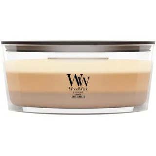 Woodwick Café Sweets Duftkerze 453 g beige