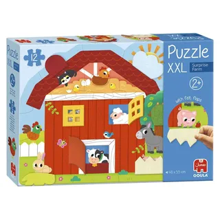 Jumbo Goula XXL Bauernhof-Puzzle Lernspielzeug - 12 Teile