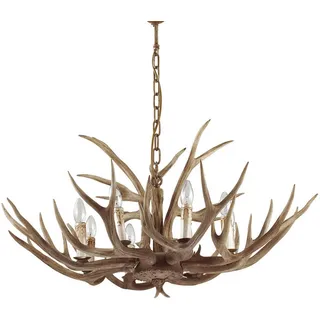 Ideal Lux Hängeleuchte , Beige , Metall, Naturmaterialien , 75-140 cm , Lampen & Leuchten, Innenbeleuchtung, Hängeleuchten, Pendelleuchten