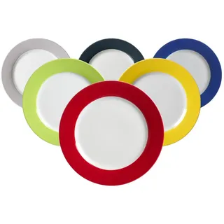 Ritzenhoff & Breker Dessertteller Doppio 20,5 cm mehrfarbig 6er Set