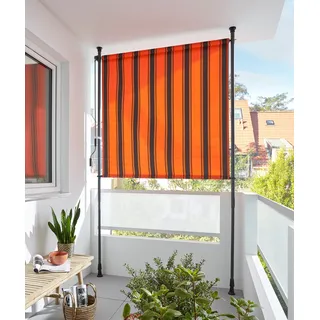 Konifera Senkrechtmarkise 150 x 225 cm Orange Polyacryl