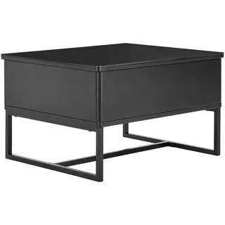 Livetastic Couchtisch , Schwarz , Metall , rechteckig , Flachrohr , 40.5-65.5x60x70 cm , Stauraum, einfacher Aufbau , Wohnzimmer, Wohnzimmertische, Couchtische, Couchtische eckig