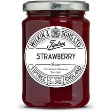 Wilkin & Sons Tiptree East Anglian Strawberry Conserve 340g - hochwertige Erdbeer-Konfitüre