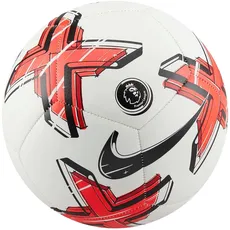 Nike DN3605-101 Premier League Pitch Recreational Soccer Ball Unisex White/Bright Crimson/Black Größe 5