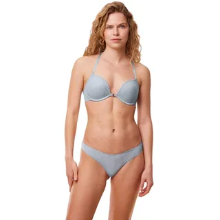 Triumph Damen Harmony Spotlight High Leg Brazilian, Eggshell Blue, 38