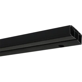 GARDINIA Vorhangschiene »schwarz« 1 läufig-läufig mit Bohren, verschraubt, Serie GK1, schwarz