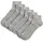 3 Paar Grau 35-38