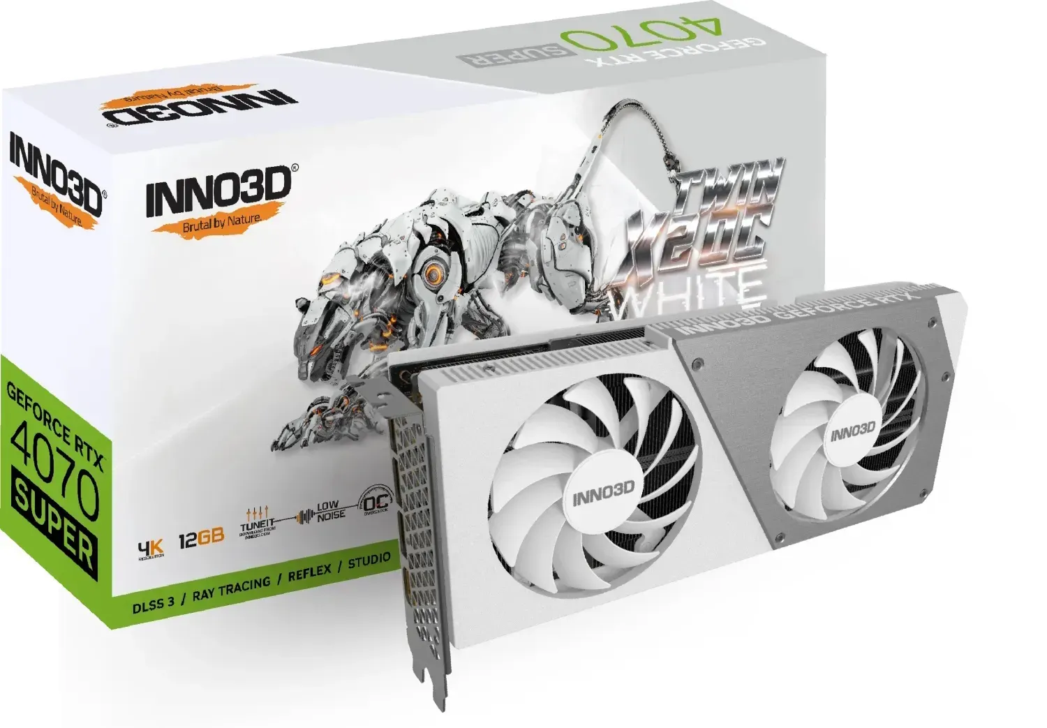 Bild von GeForce RTX 4070 SUPER TWIN X2 OC WHITE 12GB GDDR6X Grafikkarte