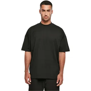 Build Your Brand Herren T-Shirt Oversized Mock Neck Tee Black M